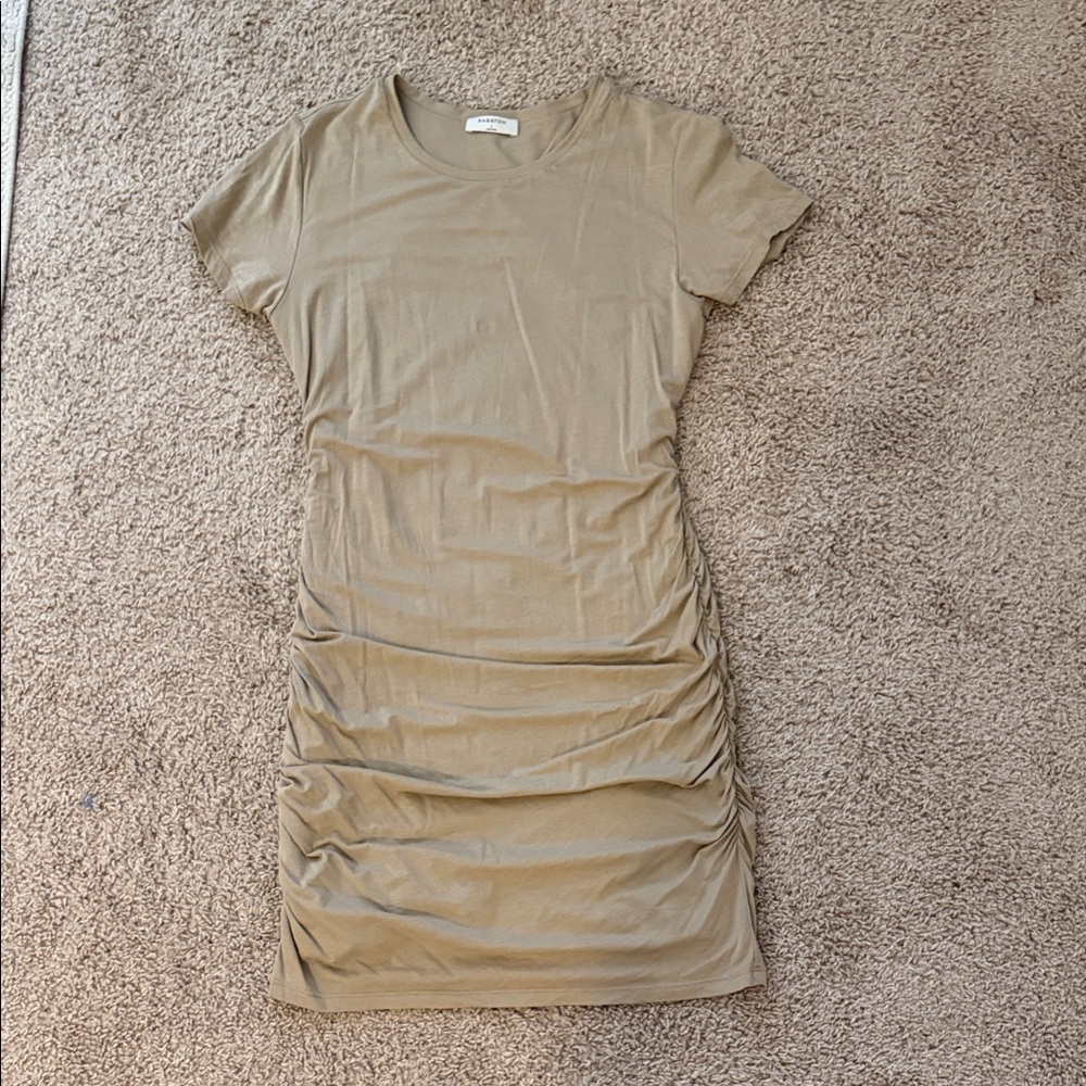 Aritzia Babaton Taupe Midi Dress